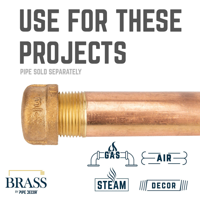 3/4 in. Red Brass Cap