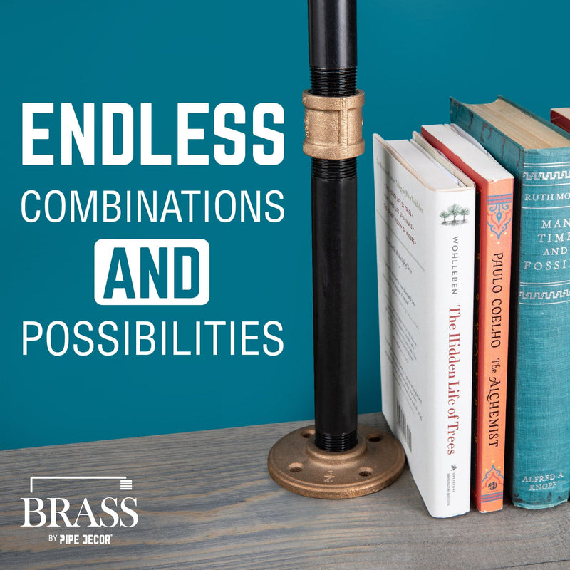 Acoplamiento de latón rojo de 1/2 pulg.