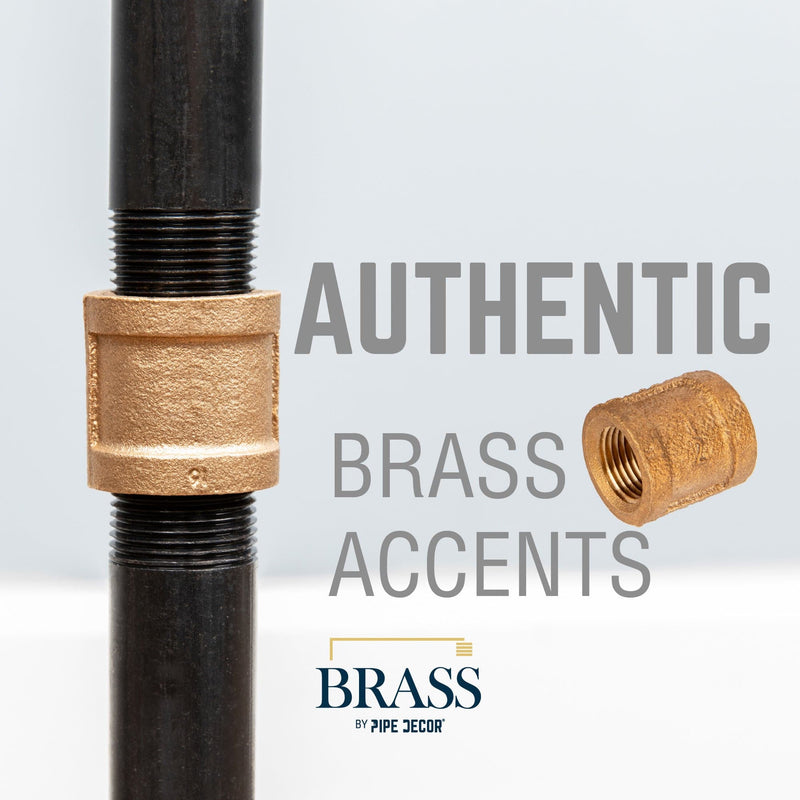 Acoplamiento de latón rojo de 1/2 pulg.