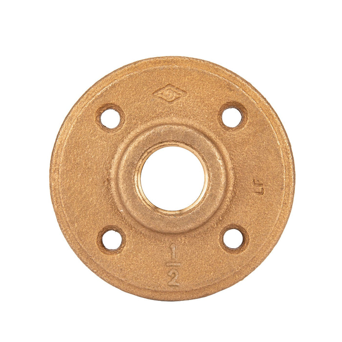 1/2 in. Red Brass Flange