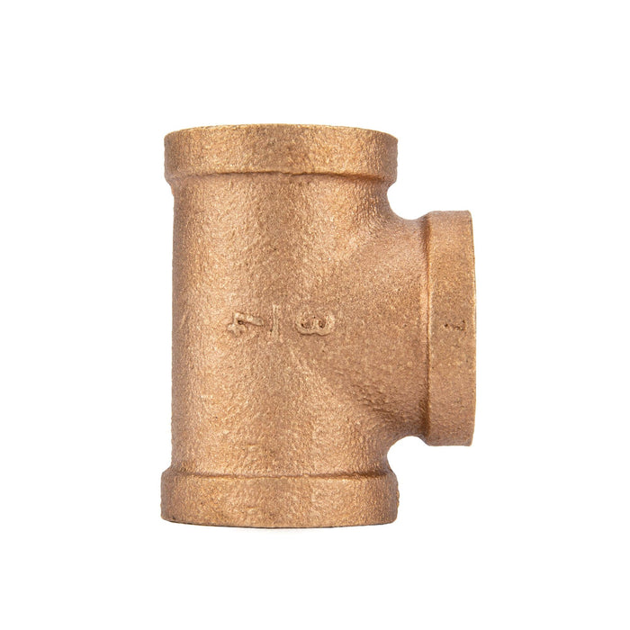 3/4 in. Red Brass Tee — PIPE DECOR