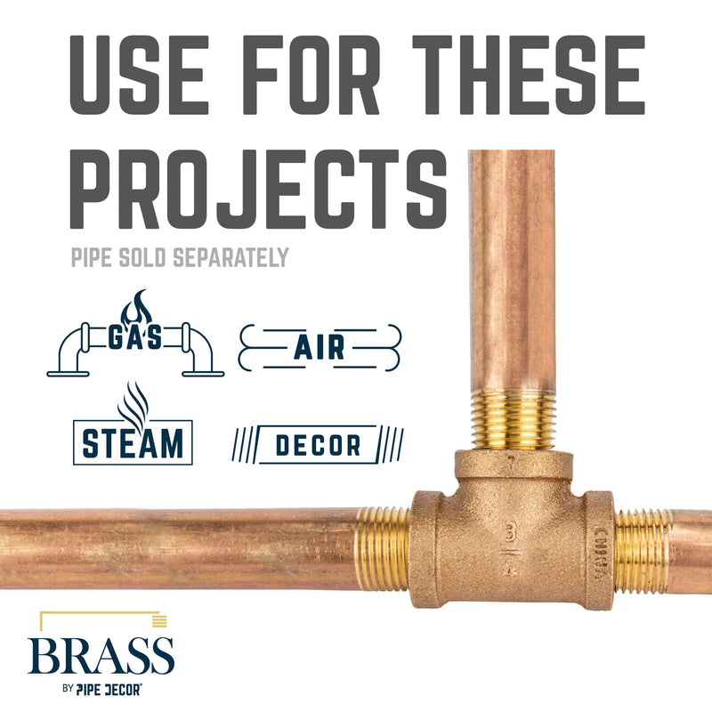 3/4 in. Red Brass Tee