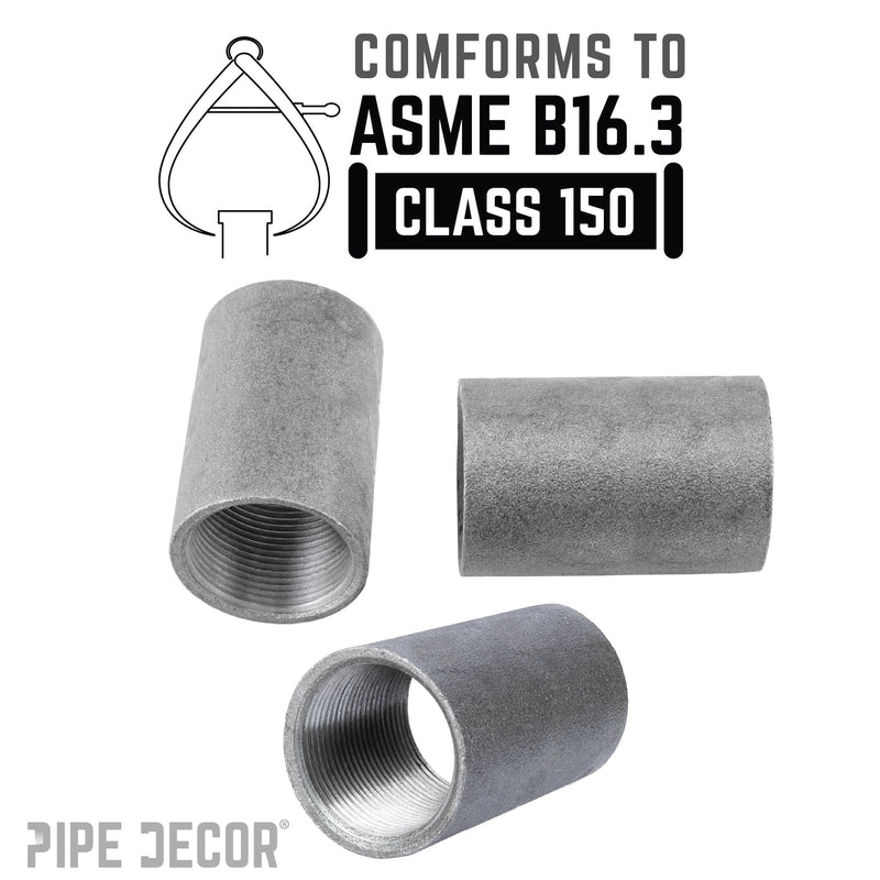 Acoplamiento Merchant negro de 1/4 pulg.