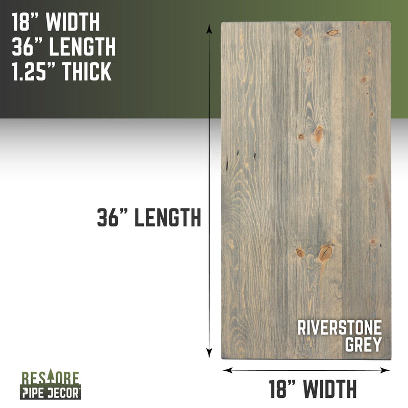 RESTORE Riverstone Grey Solid Wood Coffee Tabletop