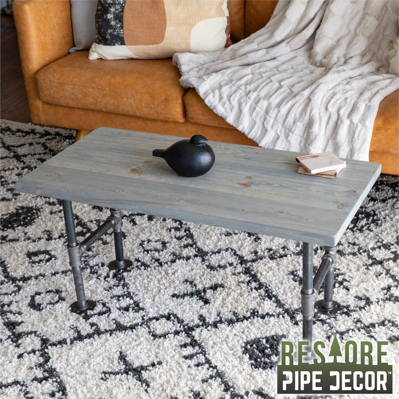 RESTORE Riverstone Grey Solid Wood Coffee Tabletop