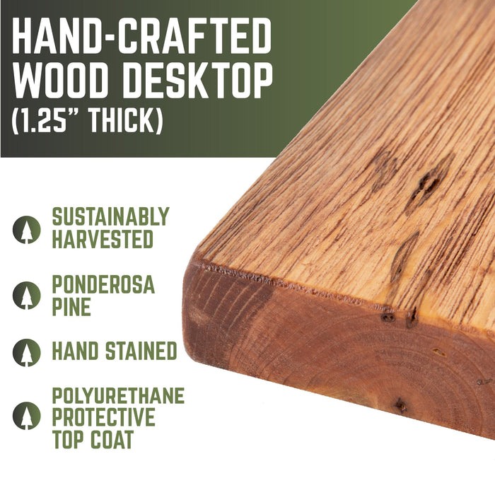 RESTORE Sunset Cedar Solid Wood Desk Tabletop
