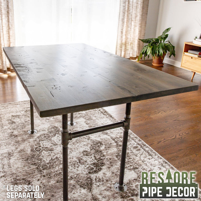 RESTORE Plateau de table à manger en bois massif gris Riverstone
