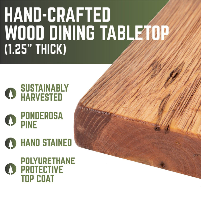 RESTORE Sunset Cedar Solid Wood Dining Tabletop