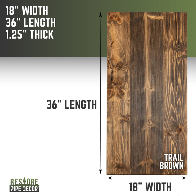 RESTORE Trail Brown Solid Wood Coffee Tabletop