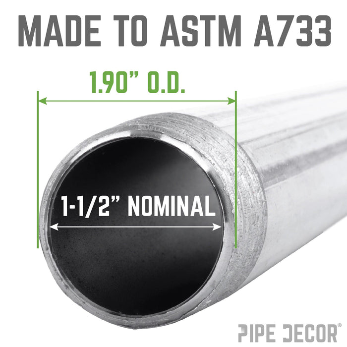 1 1/2 in. x 2 in. Galvanized Pipe