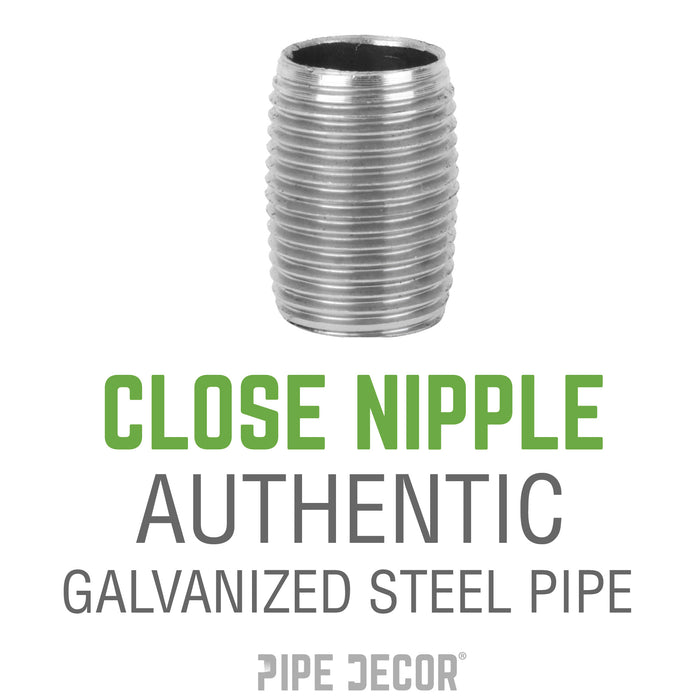 1 1/2 in. Close Galvanized Steel Nipple