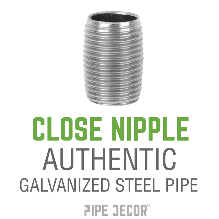 1 1/4 in. Close Galvanized Steel Nipple