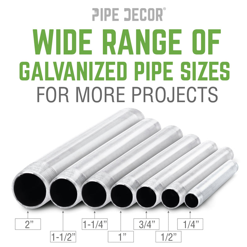 1/4 in. x 8 in. Galvanized Pipe