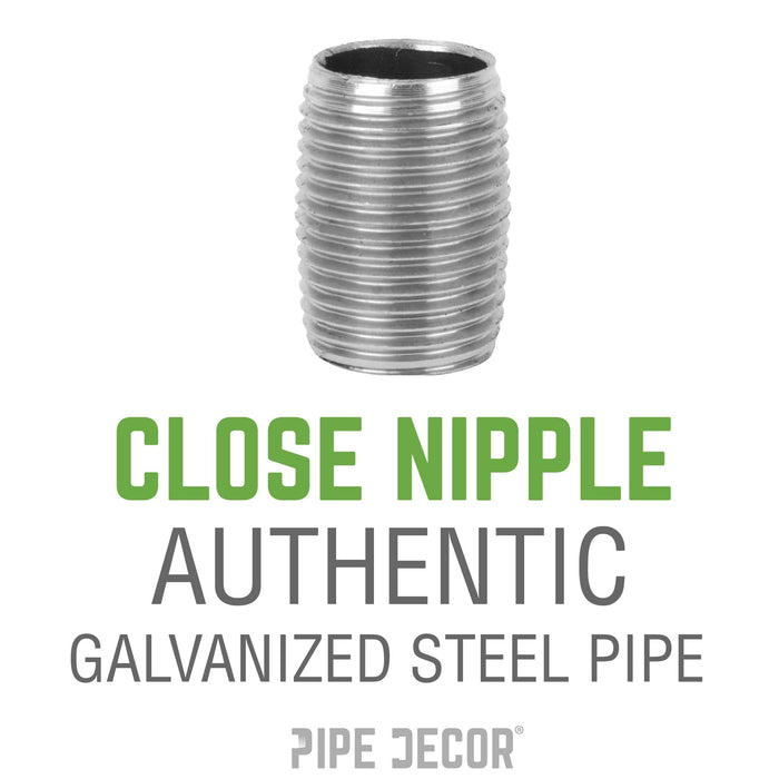 1 in. Close Galvanized Steel Nipple
