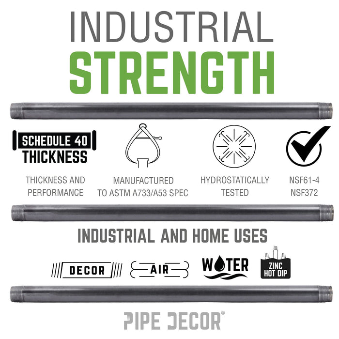 1 1/2 in. x 30 in. Galvanized Pipe