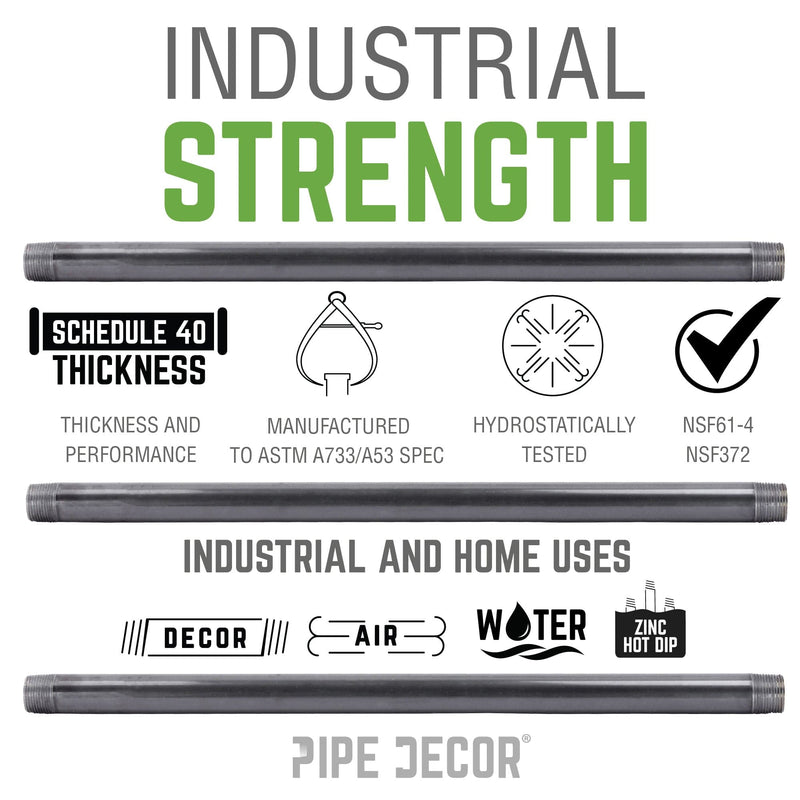 1 1/2 in. x 60 in. Galvanized Pipe