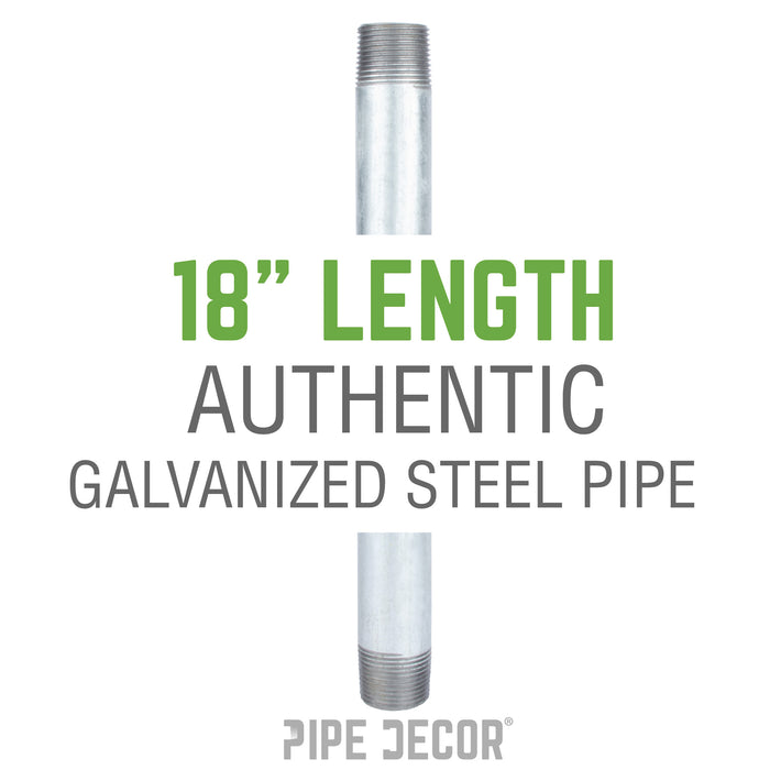 1/2 in. x 18 in. Galvanized Steel Pipe