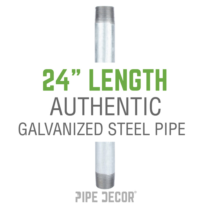 1/2 in. x 24 in. Galvanized Steel Pipe
