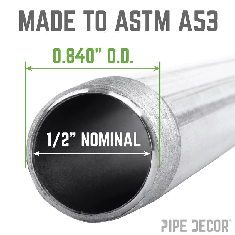 1/2 in. x 36 in. Galvanized Steel Pipe