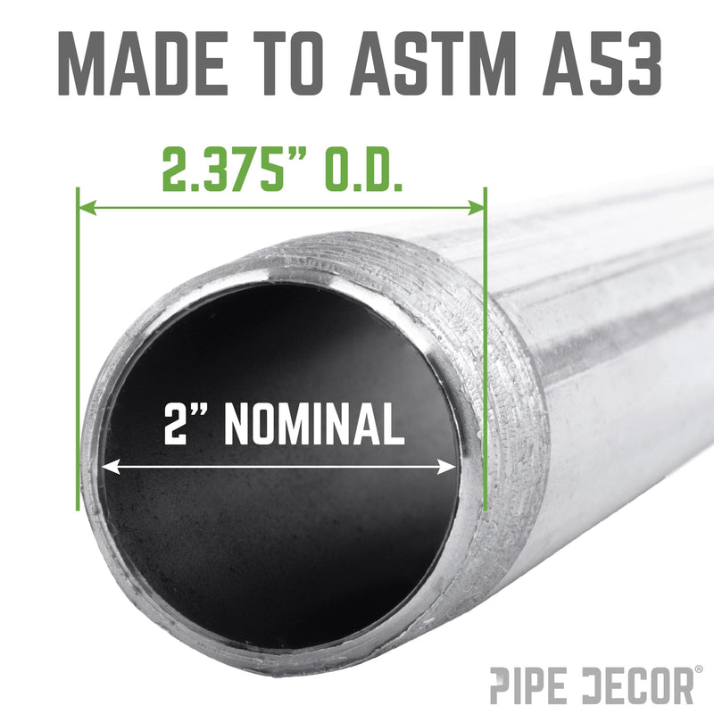 2 in. x 24 in. Galvanized Pipe