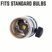 Swag kit with dimmable knob and quick connect - Pipe Decor